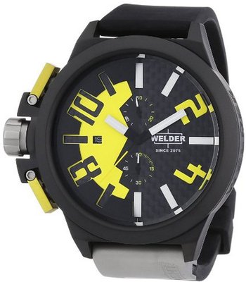 Welder by U-boat K35 Oversize Chronograph Black PVD Steel Yellow Dial K35-2502