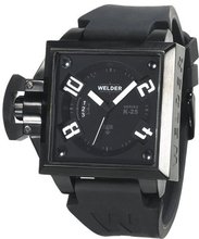 Welder K25-4103 K25 Analog Black Ion-Plated Stainless Steel Square