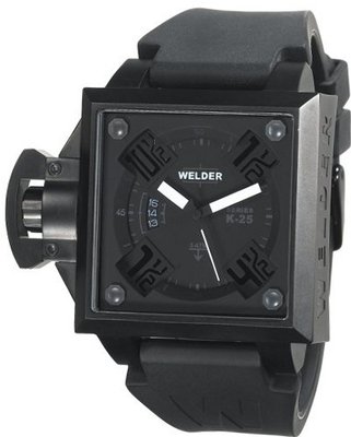 Welder K25B-4503 K25B Analog Black Ion-Plated Stainless Steel Square