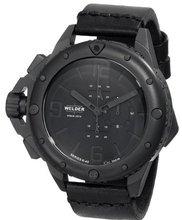 Welder Unisex 2701 K45 Black Stainless Steel and Leather Oversized