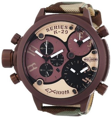 Welder Unisex 8005 K29 Oversize Three Time Zone Chronograph