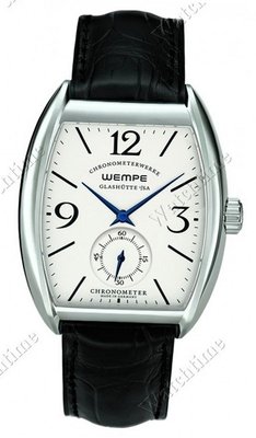 Wempe Chronometerwerke Stainless steel, 3 Arabic