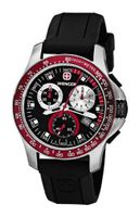 Wenger 70789 Battalion Field Chrono Red and Black Rubber Strap