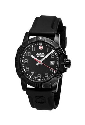Wenger 79014 Sport 3 Swiss Military , PVD, Rubber, Black