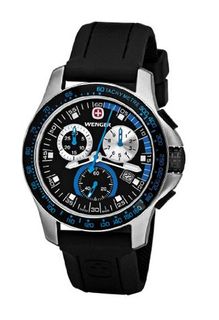 Wenger Battalion Chrono Sport Stainless Steel Calendar Rubber Strap 70790