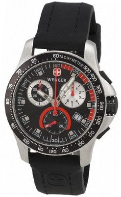 Wenger Battalion Chrono Sport Stainless Steel Calendar Rubber Strap 70792