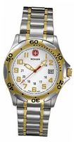 Wenger Swiss Military Regiment Large Two-Tone Steel Date Casual 79326