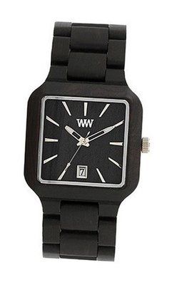 WeWOOD Unisex Metis Black Analog Wooden