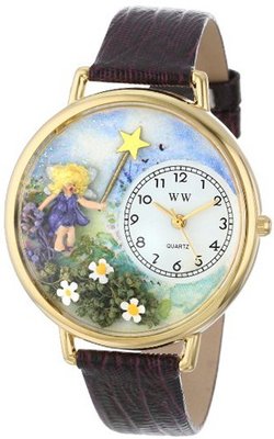 uWhimsical Watches Whimsical es G-1610001 Fairy Dark Purple Leather 