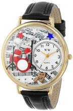 uWhimsical Watches Whimsical es Unisex G0510005 Drums Black Leather 