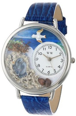 uWhimsical Watches Whimsical es Unisex U0710013 Footprints Royal Blue Leather 