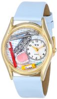 Whimsical es C0610004 Classic Gold Dentist Baby Blue Leather And Goldtone