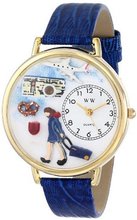 Whimsical es G-0610007 Flight Attendant Blue Leather