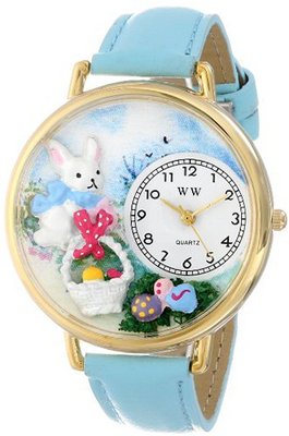 Whimsical es G-1220016 Easter Eggs Light Blue Leather