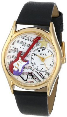 Whimsical es Kids' C0510006 Classic Gold Electric Guitar Black Leather And Goldtone