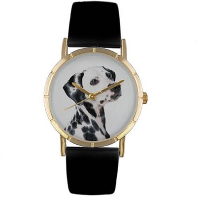 Whimsical es Kids' P0130031 Classic Dalmatian Black Leather And Goldtone Photo