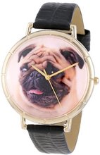 Whimsical es N0130061 Pug Black Leather And Goldtone Photo