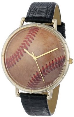 Whimsical es N0840001 Baseball Lover Black Leather And Goldtone Photo