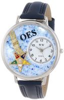 Whimsical es Unisex U0710010 Order of the Eastern Star Navy Blue Leather