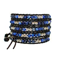 On the Rocks Classic Wrap Style: 5-Layer Wrap Bracelet, Color: Blue Cosmo