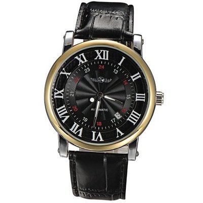 Mudder Winner Fashion Jewelry Roman Arabic Numerals Display Auto Mechanical for  Gift