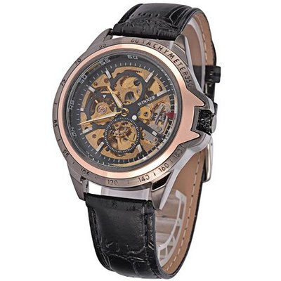 Mudder WINNER Vintage Classic Semi-automatic Mechanical Casual Wrist
