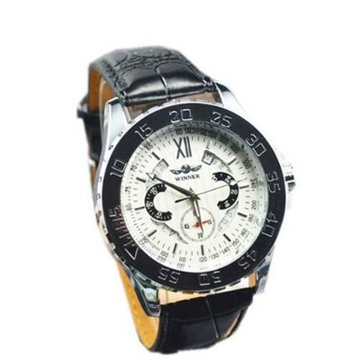 uWINNER Winner Mechanical Chrongraph Yellow Dial 