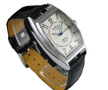 uWINNER Winner Rectangle White Dial Hand Wind Mechanical 