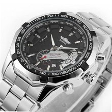 Winner Black Date Moonpahse Mechanical Wrist