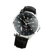 Winner Black Dial Day Mechanical Wrist