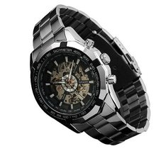 Winner Black Dial Skeleton Mechanical Wrist