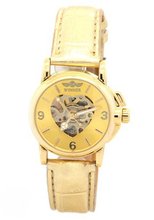 WINNER Female Lover GF Girls Gifts Heart Shape Gold Skeleton Automatic Mechanical es