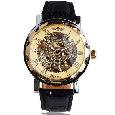 Winner Golden Hand Wind Mechanical Wrist