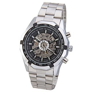 Winner Luxury  Luminous Hands Skeleton Auto Mechanical Wrist