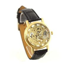 Winner Mechanical Skull Gold Dial