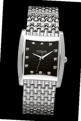 Wittnauer Metropolitan Patterned Black Dial