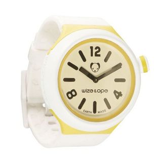 Wize & Ope Unisex Jumbo Bicolor Analogue JB-SH-BI-2 with Yellow Dial