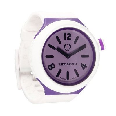 Wize & Ope Unisex Jumbo Bicolor Analogue JB-SH-BI-4 with Purple Dial