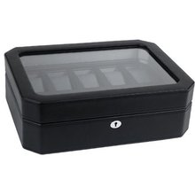 Wolf Designs 10 Piece Storage Box with Cover, Black