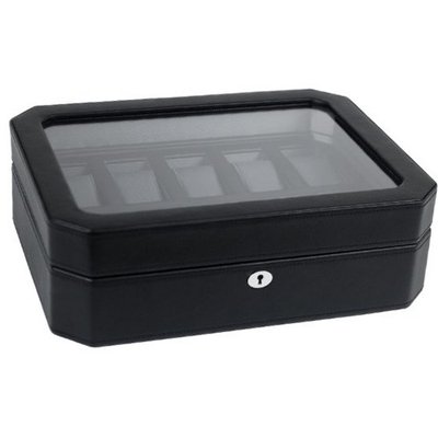 Wolf Designs 10 Piece Storage Box with Cover, Black