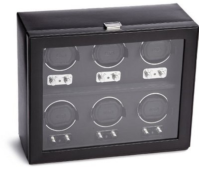 Wolf Designs 270702 Heritage Collection 2.1 Six Winder with Cover