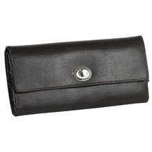 Wolf Designs 315306 London Collection Jewelry Roll, Cocoa