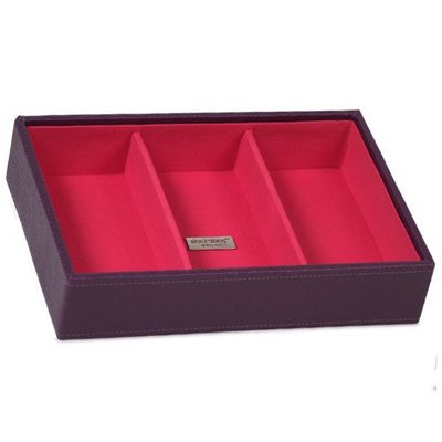 Wolf Designs 317792 Stackables Series Small Deep Tray, Purple