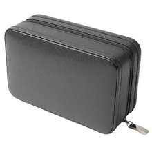 Wolf Designs 356502 Queen's Court Collection Zip Jewelry Box, Noir