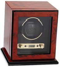 Wolf Designs 457410 Module 2.7 Burlwood Single Winder with Cover