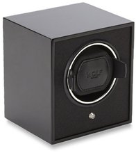 Wolf Designs 460470 Cub Series Lacquered Wood Winder, Black