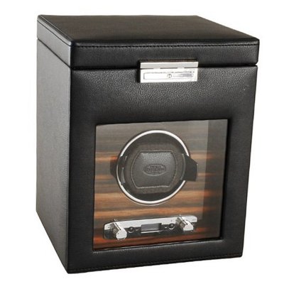 Wolf Designs Module 2.7 Roadster Single Winder with Cover and Storage, Black