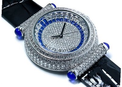 uWolfe Watches Blue Bling for  and 