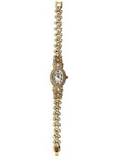 Goldtone & Clear Rhinestone Wrist