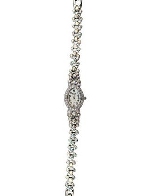 Silvertone & Clear Multitone Rhinestone Wrist